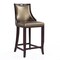 Manhattan Comfort Emperor Bar Stool in Bronze and Walnut, PK2 2-BS008-BZ - alternate 5